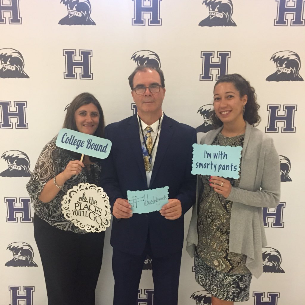 We are the School Counselors of HHS! Director Mrs. Correnti Mr. Holloway  Mrs. Thomson #TideProud