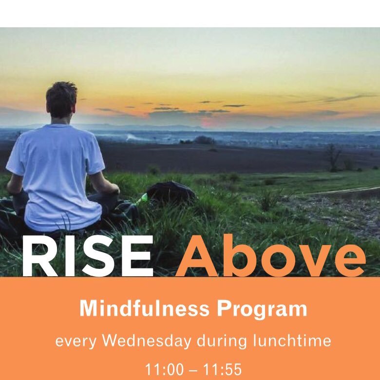 •RISE Above is a mindfulness program available to all CHS students. Wednesdays. Bring your lunch. No sign up required.