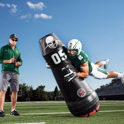 MVP created the world’s first self-righting robotic mobile tackling dummy, revolutionizing how athletes train for any sport, safely.