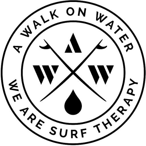 AWOW provides surf therapy through guided surf instruction to people in need. #surftherapy #AWOW 501(c)3 (c) 2022 A Walk On Water, Inc.  All Rights Reserved.