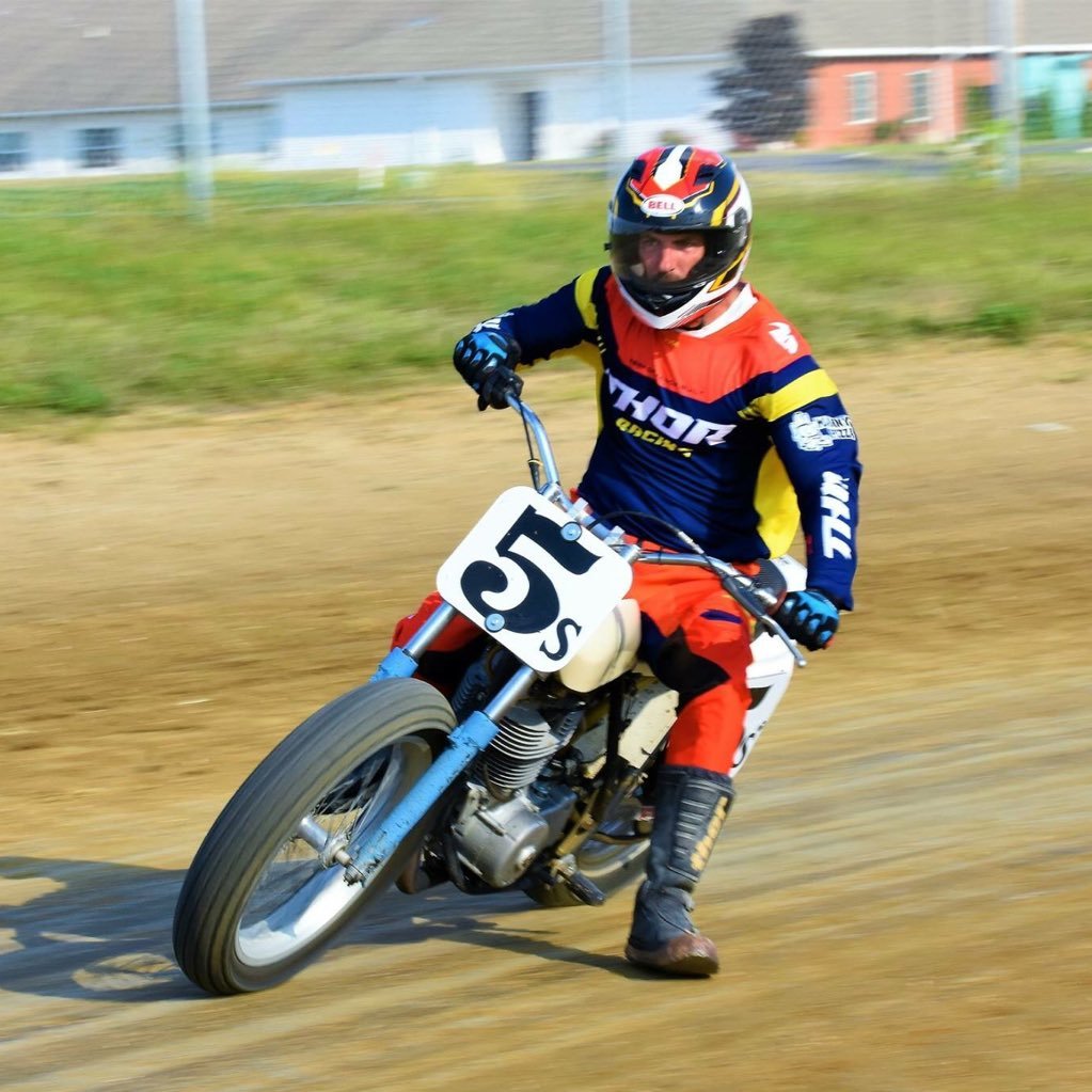 Loves racing flat track