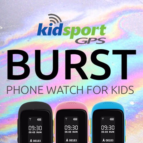 kidsport GPS develops GPS tracking devices designed just for kids. Check out our newest and best product, the BURST GPS Phone Watch.