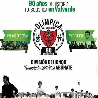 Twitter Oficial de la Olimpica Valverdeña CF. Toda la actualidad del club y su cantera.