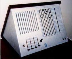 The Triadex Muse was designed by Edward Fredkin and Marvin Minsky. A few were built around here in 1970. The Muse is the original digital synthesizer.