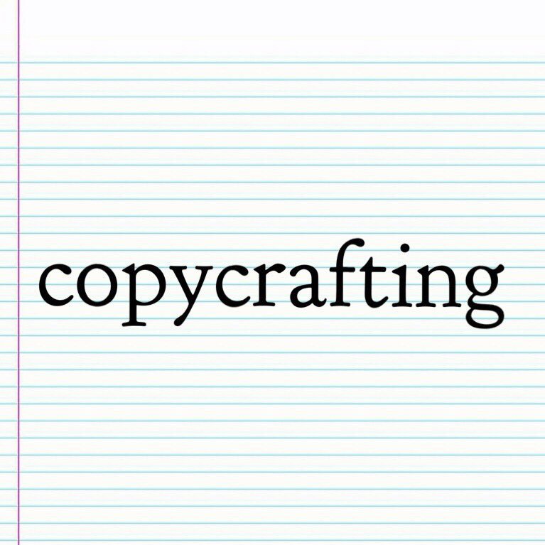 copycrafting's profile picture. Freelance writing/editing/consulting services. Website under construction. Also at @mirandachale & @lessonswmiranda 👩🏻‍💻🗒💕 https://t.co/t9EaDMGVRU