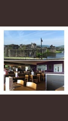 #Mediterranean #caerphilly #food #restaurant #coffeecake #cocktails #vibrant #restaurant with a view #tapas #pizza #steak #caerphillycastle