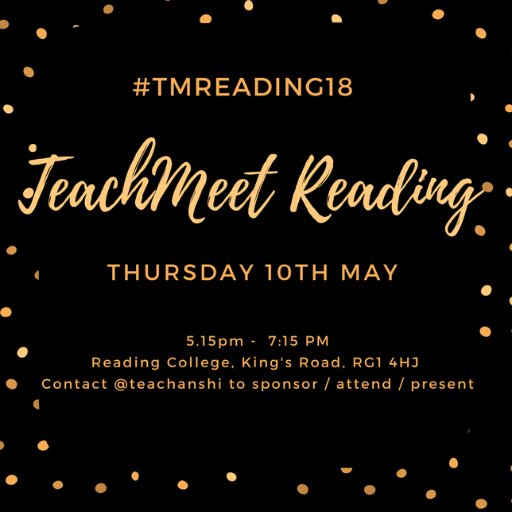 Contact Anshi @teachanshi if you would like to present, attend or sponsor #TMReading18 more info https://t.co/JE4azigrNY