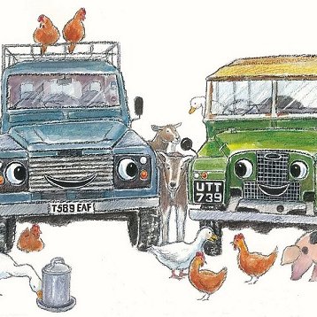 Tales of Landy and Fender, the two animated Land Rovers, and their owners Jack and Dan. Not just for little ones...great full colour illustrations.