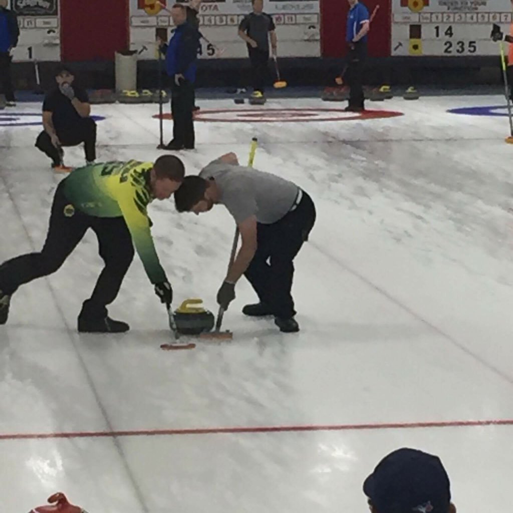 Curling team, Brandon Tippin, Scott Mcgregor, Graeme Robson, Tim Cornfield and Jeff Newburn (fifth)