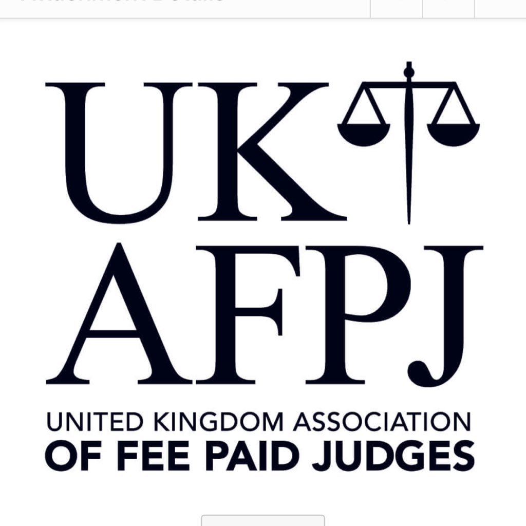 United Kingdom Association of Fee Paid Judges is an unofficial association of Fee Paid Judges & member of the Judges Council. Views expressed here- unofficial