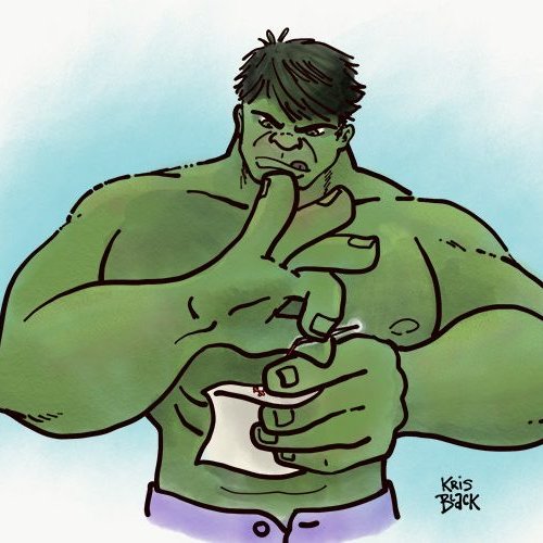 Hulk doing breathing exercises & using fidget spinner. Current: Fighting foreign invaders of privacy, making peace with inner human, POC | Past: Avenger