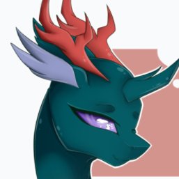 @mlp_Thorax's overly 'defensive' brother. The roughest and toughest changeling around. The claims of his 'moose-ship' are widely exaggerated.