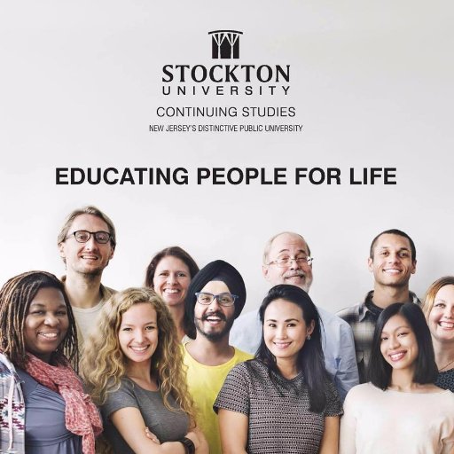 Welcome to the Office of Continuing Studies at Stockton University. Follow us to stay up to date on all that we offer.