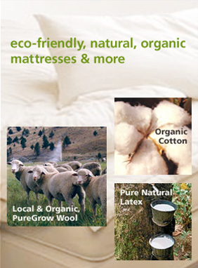 A LOCAL source for ecofriendly 100% natural organic mattresses & bedding!
