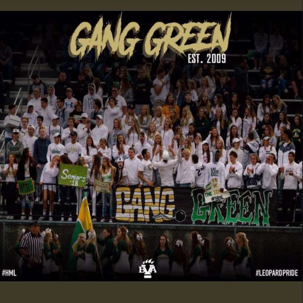 The official twitter of the 2022-2023 BVA student section // Not directly affiliated with Belle Vernon Area School District #GangGreen #HailMightyLeopards #HML