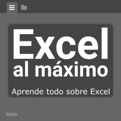 excelalmaximo's profile picture. Aprende todo sobre Excel