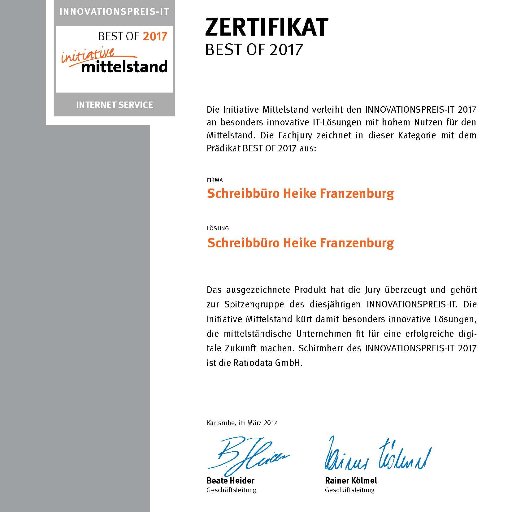 Gelernte Rechtsanwalts-, Notar- und Bürogehilfin,  25 Jahre Berufserfahrung, Digitaler Schreibservice seit 1997, insbesondere für Rechtsanwälte und Notare