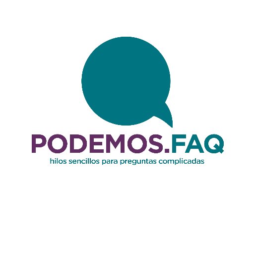 PodemosFAQ's profile picture. Preguntas frecuentes sobre Podemos. Para difamar hace falta un tuit, para desmontarlo hace falta un hilo. 
Cuenta oficial de @ahorapodemos