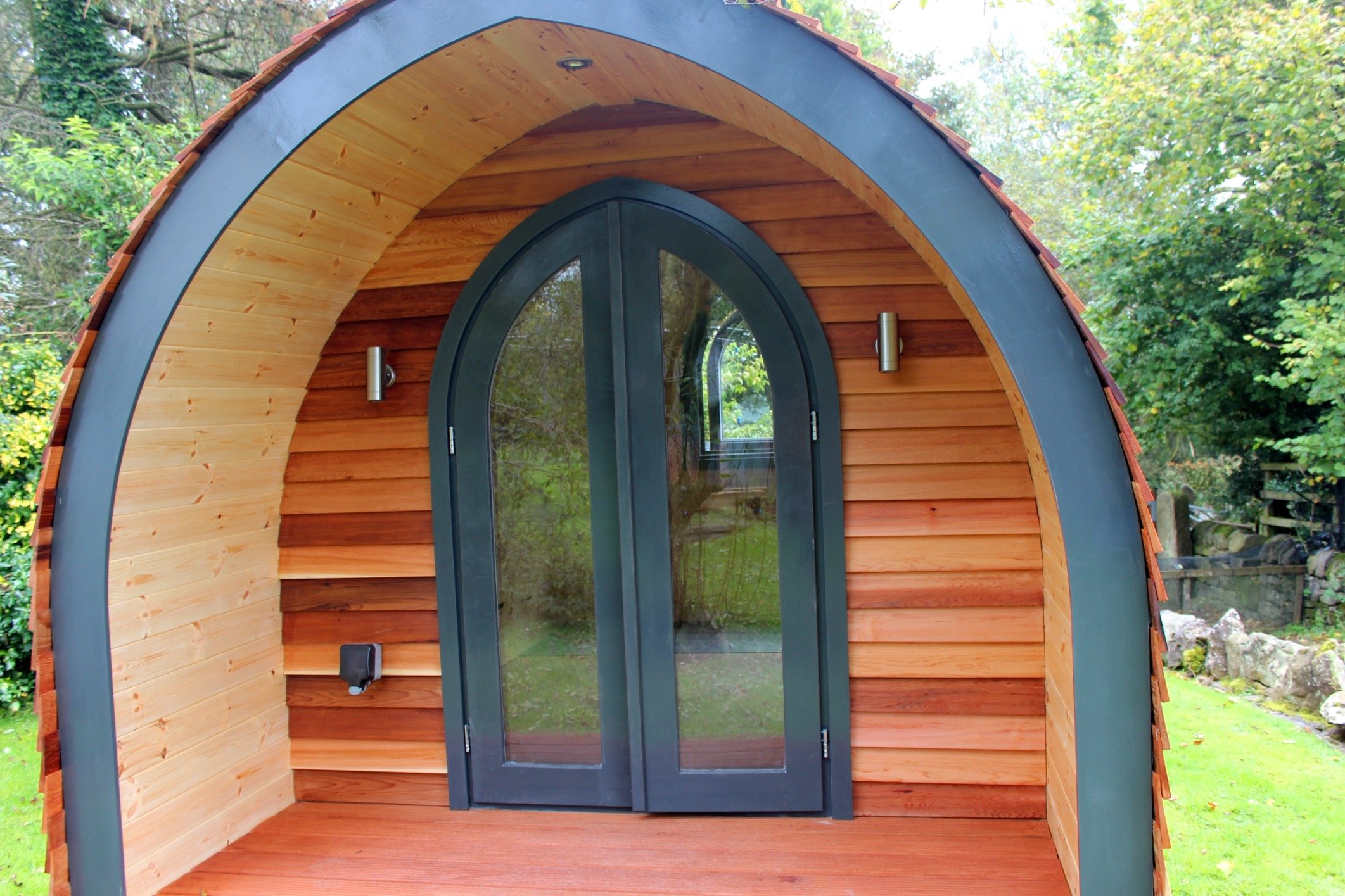 Stunning Cedar clad pods for home, office or garden. These pods are made in the Ribble valley and can be distributed anywhere in the uk