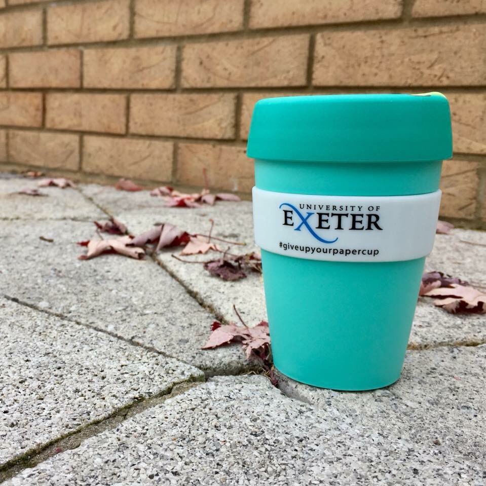 10 @uniofexeter geography students with the goal of making our university more sustainable by reducing the amount of paper cups used on campus