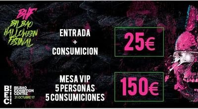 Quieres información o entradas para el Bilbao Halloween Festival?? Consígue aquí (617910298)