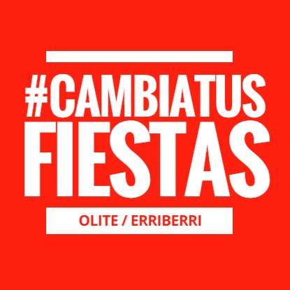 Cuenta creada para debatir libremente sobre un cambio de fechas de las Fiestas Patronales de Olite-Erriberri y conocer opiniones de nuestros/as vecinos/as.