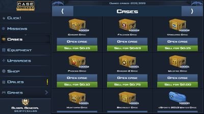 ModderCase's profile picture. Selling Case Clicker 2 Mods all unlocks 9999 every case max level, almost all guns missing 4.   4paypal. I send link you download mod done unlock all.
