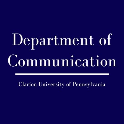 @ClarionU Dept. of Communication offers degrees in digital media, public relations/advertising, journalism, and communication studies. #CUCom