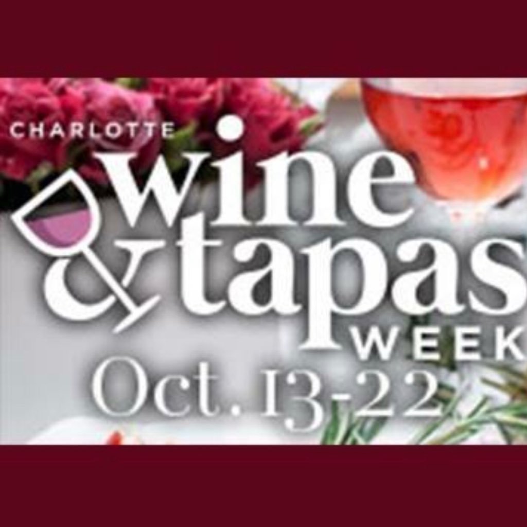 Coming again to #Charlotte October 13th - 22nd. Tour the world through wine & tapas right here in #CLT 🍷