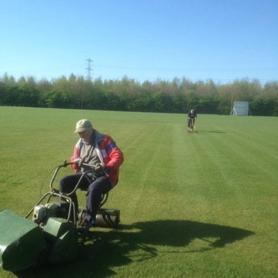 Ampthill TCC, man of many shoes, groundsman at ATCC 2nd ground at Marston Moretaine