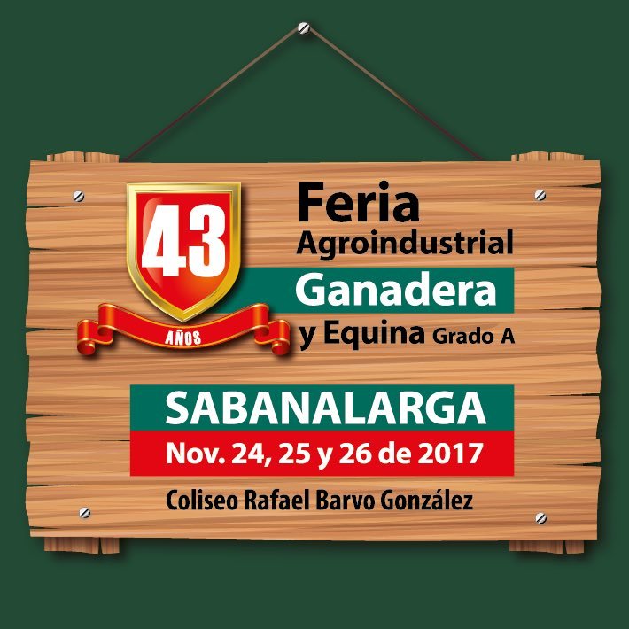 La vitrina vendedora por excelencia del Caribe colombiano. Los esperamos del 24 al 26 de noviembre de 2017 en Sabanarlaga.