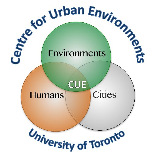 CUE is a centre @UofT @UTM that strives to provide global leadership in research, education and outreach on urban environmental issues