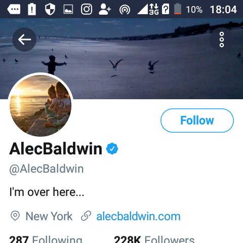 I'm AlecBaldwin an actor