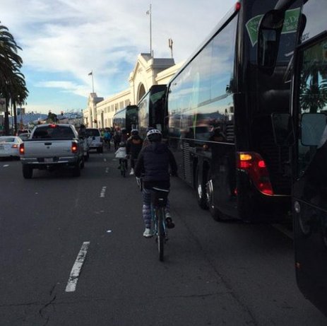 Making the Embarcadero a safe place to ride for all. Passing the baton to @grandembarcadero - give them a follow!