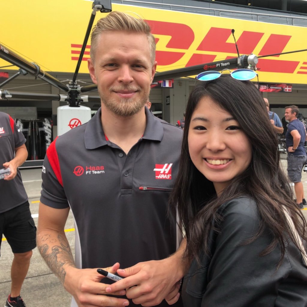 18y,o♡ F1/Kevin remembered me❤10/06/2016♡🇯🇵 I'm big fan of @kevinmagnussen 🇩🇰❤#NeverGiveUpOnTheDream💪🏼 えふすぺ💗