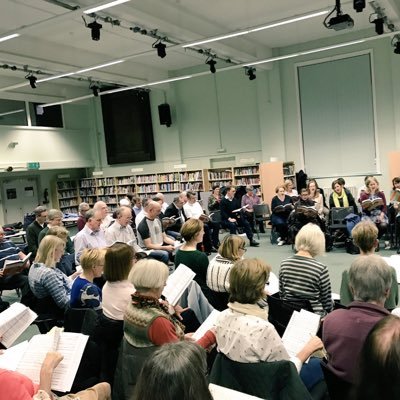 Wimbledon Community Chorus, a mixed SATB choir. We have a great deal of fun whether singing in rehearsal or in public. Check us out on a Tuesday night 7.45