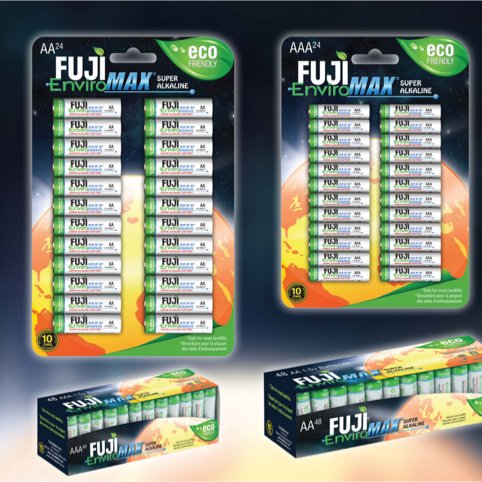 🌍🔋♻ Fuji EnviroMAX batteries are the  best batteries for the #environment and for your pocket!