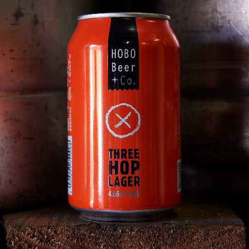 Hobo Craft Czech Lager. In a can. 100% Saaz hops. Brewed right. Distributed by @caskforit