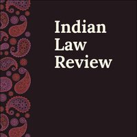 Indian Law Review (@indianlawreview) 's Twitter Profile Photo Indian Law Review (@indianlawreview) 's Twitter Profile Photo