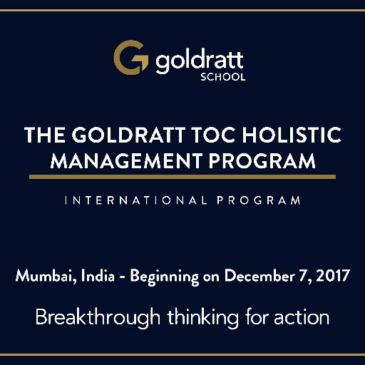 GoldrattSchool's profile picture. Pioneers in Theory of Constraints Implementations and knowledge development.