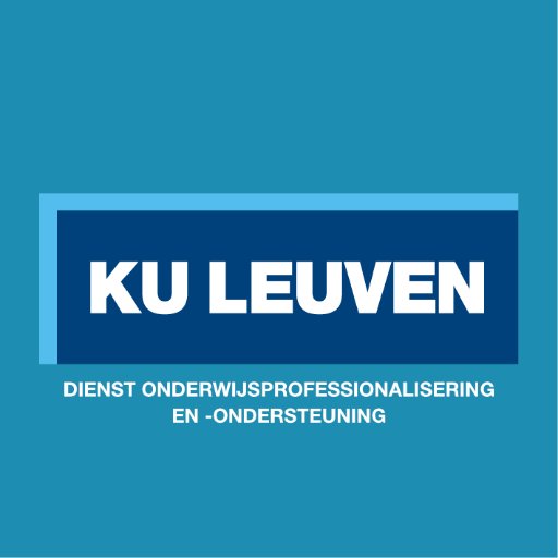 Dienst Onderwijsprofessionalisering en -ondersteuning | Educational Development Unit | KU Leuven #hogeronderwijs #levenslangleren