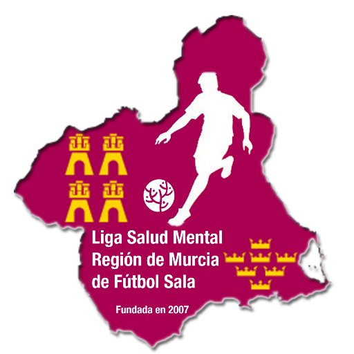 Liga Salud Mental Región de Murcia de fútbol sala. Creada en 2007 por la Federación Salud Mental Región de Murcia y la AMJE. Mens sana in corpore sano.
