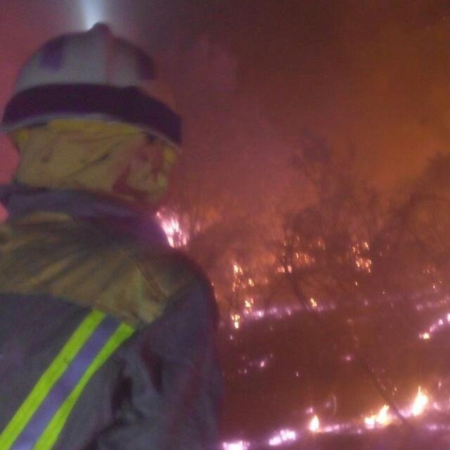 Bombero forestal conductor