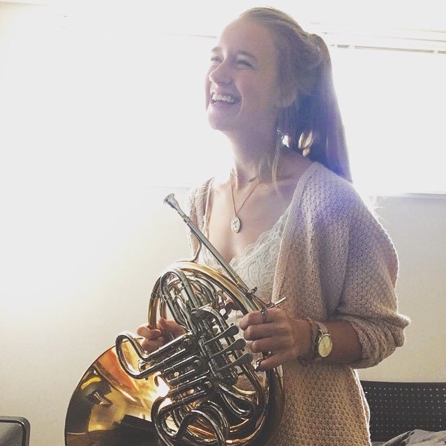 i play French horn and teach and like to ride in a canoe
