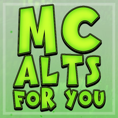MCAlts4You's profile picture. Trusted and Reliable alt company! Selling Full Access, Semi Full Access, Optifine Capes, and more! Starting at: 12/12/2017
https://t.co/LaNByKJnTG