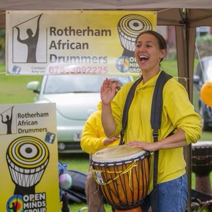 Hiya! I'm Amy from RAD (Rotherham African Drummers). 

6 classes a week for all levels - just give us a shout for more info :D 

amy@drummers.org.uk