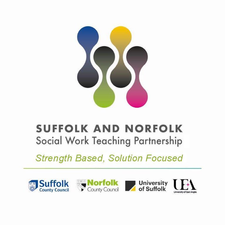 #socialwork #education teaching partnership of @suffolkcc @NorfolkCC @uniofeastanglia @UniofSuffolk