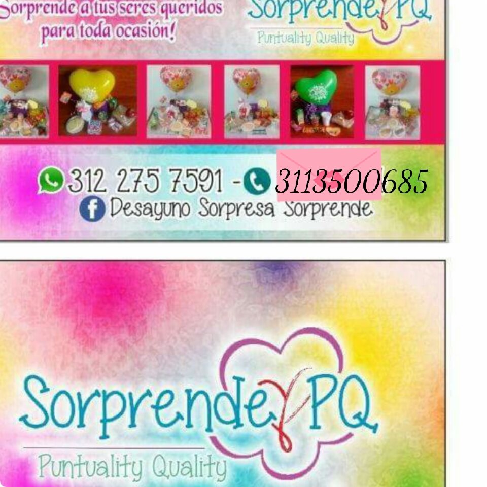 SorprendePQ's profile picture. Empresa Desayunos Sorpresa sorprende  Punctuality Quality    tiene la misión  de llegar hasta el corazón de usted como Cliente  y Sorprenderte  haciéndote feliz
