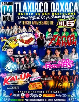Programa sabatino de 9am-12:30pm
La mejor musica grupera. Regional local/mexicano
9531758729 wp.
otro
lun/vie: 6-7am buenos dias y 8-10pm corazón grupero