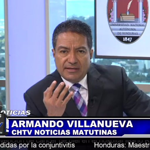 Periodista y Director del Canal Hondureño de Televisión CHTV @chtvhn

Presentador del Noticiero CHTV Matutino L-V 6:00am-9:00am

Columnista Diario El Heraldo